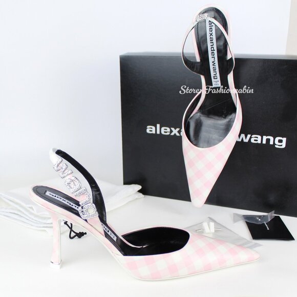 NEW ALEXANDER WANG Logo Embellished Pumps - Picture 1 of 16